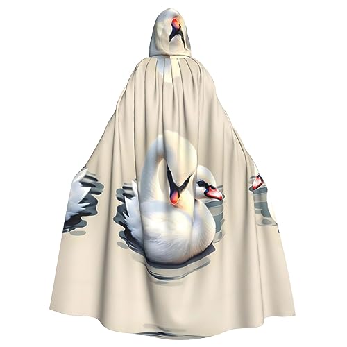 FJAUOQ Halloween Adult Hooded Cloak - Pflegeleichtes und langlebiges Cosplay Kostüm für Partys und Veranstaltungen Gelbe Bienen Prints von FJAUOQ