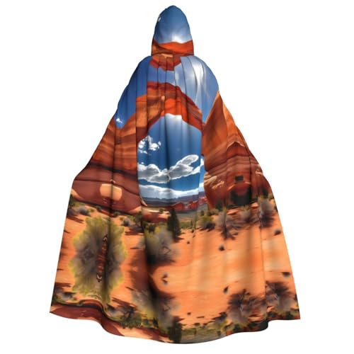 Arches Nationalpark-Standard-Aufdruck, Erwachsenen-Umhang mit Kapuze, Gothic-Stil, Karneval, Umhang für Damen und Herren, Cosplay-Kostüme Arches Nationalpark-Standard-Aufdruck, Erwachsenen-Umhang mit Kapuze, Gothic-Stil, Karneval, Umhang für Damen und Herren, Cosplay-Kostüme von FKGKDF