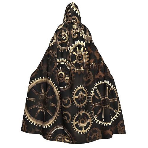 Cooler Steampunk-Umhang mit Kapuze für Erwachsene, Gothic, Karneval, Umhang für Damen und Herren, Cosplay-Kostüme von FKGKDF