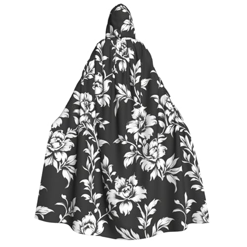 Damast-Umhang mit Kapuze, für Erwachsene, Gothic-Stil, Karneval, Umhang für Damen und Herren, Cosplay-Kostüme von FKGKDF