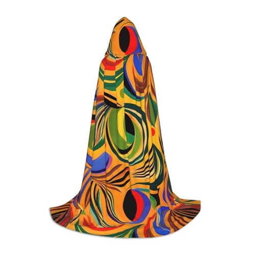 FKGKDF Afrikanisches ethnisches Muster, Unisex, Kapuzenumhang, aufmerksames Geschenk für Halloween/Cosplay-Liebhaber/Themenpartys von FKGKDF