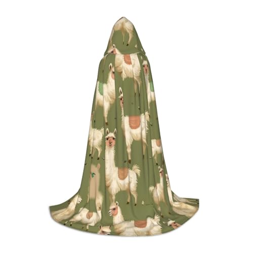 FKGKDF Alpaka Druck Unisex Kapuzenumhang Nachdenkliches Geschenk für Halloween Cosplay Liebhaber Mottopartys FKGKDF Alpaka Druck Unisex Kapuzenumhang Nachdenkliches Geschenk für Halloween Cosplay Liebhaber Mottopartys von FKGKDF