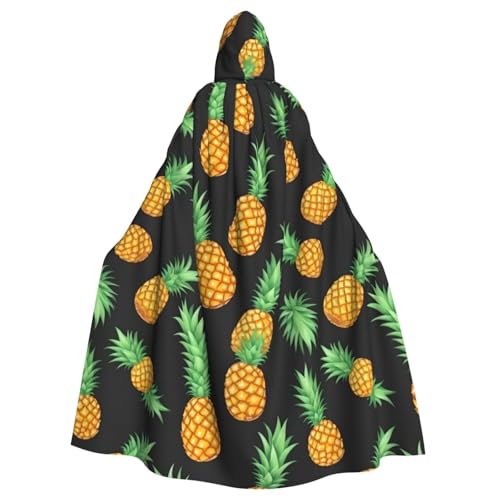 FKGKDF Ananas-Druck, Gothic-Maskerade-Umhang, dunkle Fantasie, Karneval, Umhang für Kostümpartys und Cosplay FKGKDF Ananas-Druck, Gothic-Maskerade-Umhang, dunkle Fantasie, Karneval, Umhang für Kostümpartys und Cosplay von FKGKDF