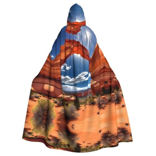 FKGKDF Arches Nationalpark-Standard-Druck, Gothic-Maskerade-Umhang, dunkle Fantasie, Karneval, Umhang für Kostümpartys und Cosplay FKGKDF Arches Nationalpark-Standard-Druck, Gothic-Maskerade-Umhang, dunkle Fantasie, Karneval, Umhang für Kostümpartys und Cosplay von FKGKDF