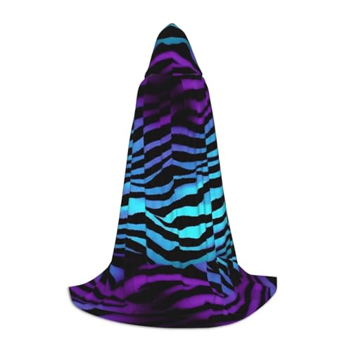 FKGKDF Camouflage-Zebrastreifen-Druck, Unisex-Kapuzenumhang, aufmerksames Geschenk für Halloween/Cosplay-Liebhaber/Themenpartys von FKGKDF