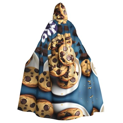 FKGKDF Cookies Food Schokoladenstückchen Kekse Druck Gothic Maskerade Umhang Dark Fantasy Karneval Umhang für Kostümpartys und Cosplay FKGKDF Cookies Food Schokoladenstückchen Kekse Druck Gothic Maskerade Umhang Dark Fantasy Karneval Umhang für Kostümpartys und Cosplay von FKGKDF