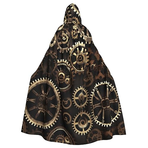 FKGKDF Coole Steampunk-Zahnräder-Druck, Gothic-Maskerade-Umhang, dunkle Fantasie, Karneval, Umhang für Kostümpartys und Cosplay FKGKDF Coole Steampunk-Zahnräder-Druck, Gothic-Maskerade-Umhang, dunkle Fantasie, Karneval, Umhang für Kostümpartys und Cosplay von FKGKDF