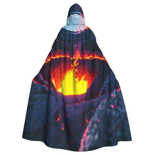 FKGKDF Kilauea Vulkan-Druck, Gothic-Maskerade-Umhang, dunkler Fantasie-Karnevals-Umhang für Kostümpartys und Cosplay FKGKDF Kilauea Vulkan-Druck, Gothic-Maskerade-Umhang, dunkler Fantasie-Karnevals-Umhang für Kostümpartys und Cosplay von FKGKDF