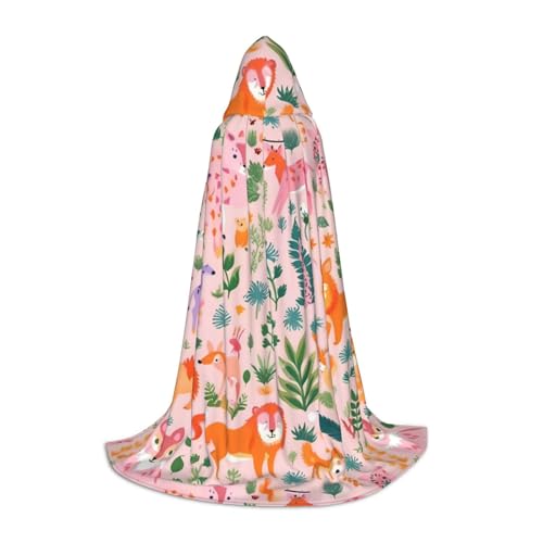 FKGKDF Kleiner Corgi-Aufdruck, Unisex-Kapuzenumhang, aufmerksames Geschenk für Halloween/Cosplay-Liebhaber/Themenpartys von FKGKDF