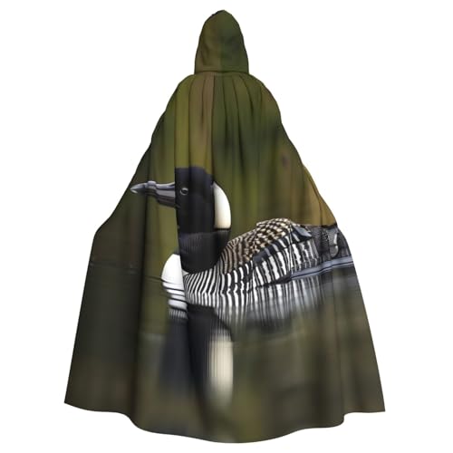 FKGKDF Loon Nature Umhang mit Vogel-Druck, Gothic-Maskerade, dunkler Fantasie-Karneval, Umhang für Kostümpartys und Cosplay FKGKDF Loon Nature Umhang mit Vogel-Druck, Gothic-Maskerade, dunkler Fantasie-Karneval, Umhang für Kostümpartys und Cosplay von FKGKDF