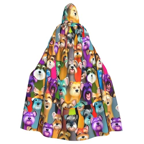 FKGKDF Öl-Umhang mit süßem Schnauzer-Hunde-Druck, Gothic-Maskerade, dunkler Fantasie-Karneval, Umhang für Kostümpartys und Cosplay FKGKDF Öl-Umhang mit süßem Schnauzer-Hunde-Druck, Gothic-Maskerade, dunkler Fantasie-Karneval, Umhang für Kostümpartys und Cosplay von FKGKDF