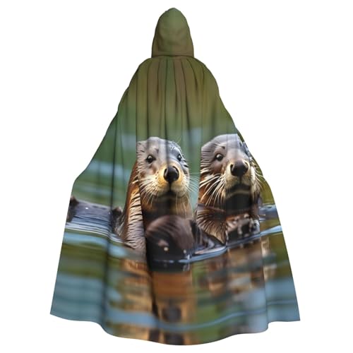 FKGKDF Otters Print Gothic Maskerade Umhang Dark Fantasy Karneval Umhang für Kostümpartys und Cosplay FKGKDF Otters Print Gothic Maskerade Umhang Dark Fantasy Karneval Umhang für Kostümpartys und Cosplay von FKGKDF