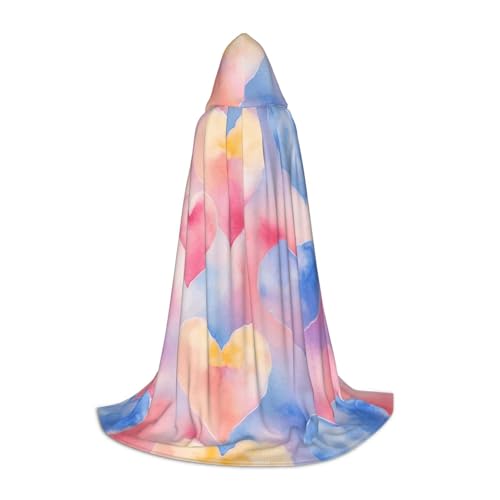 FKGKDF Regenbogen Druck Unisex Kapuzenumhang Nachdenkliches Geschenk für Halloween Cosplay Liebhaber Mottopartys FKGKDF Regenbogen Druck Unisex Kapuzenumhang Nachdenkliches Geschenk für Halloween Cosplay Liebhaber Mottopartys von FKGKDF