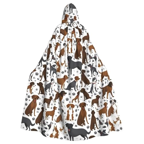FKGKDF Retrievers Umhang mit Pfotenabdruck, Gothic-Maskerade, dunkler Fantasie-Karneval, Umhang für Kostümpartys und Cosplay FKGKDF Retrievers Umhang mit Pfotenabdruck, Gothic-Maskerade, dunkler Fantasie-Karneval, Umhang für Kostümpartys und Cosplay von FKGKDF
