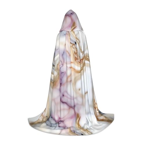 FKGKDF Rot-weißer Marmormuster-Druck, Unisex-Kapuzenumhang, aufmerksames Geschenk für Halloween/Cosplay-Liebhaber/Themenpartys FKGKDF Rot-weißer Marmormuster-Druck, Unisex-Kapuzenumhang, aufmerksames Geschenk für Halloween/Cosplay-Liebhaber/Themenpartys von FKGKDF