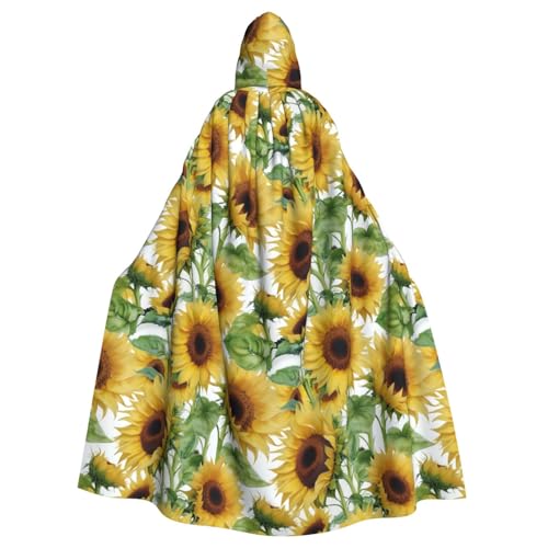 FKGKDF Sonnenblumen-Druck, Gothic-Maskerade-Umhang, dunkle Fantasie, Karneval, Umhang für Kostümpartys und Cosplay FKGKDF Sonnenblumen-Druck, Gothic-Maskerade-Umhang, dunkle Fantasie, Karneval, Umhang für Kostümpartys und Cosplay von FKGKDF