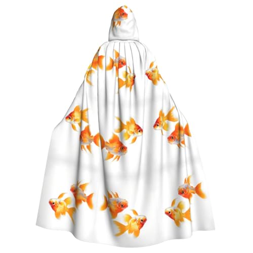 FKGKDF Süßer Goldfisch-Druck, Gothic-Maskerade-Umhang, dunkle Fantasie, Karneval, Umhang für Kostümpartys und Cosplay FKGKDF Süßer Goldfisch-Druck, Gothic-Maskerade-Umhang, dunkle Fantasie, Karneval, Umhang für Kostümpartys und Cosplay von FKGKDF