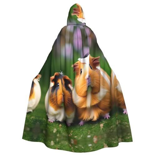 FKGKDF Süßer Meerschweinchen-Aufdruck, Gothic-Maskerade-Umhang, dunkler Fantasie-Karneval, Umhang für Kostümpartys und Cosplay FKGKDF Süßer Meerschweinchen-Aufdruck, Gothic-Maskerade-Umhang, dunkler Fantasie-Karneval, Umhang für Kostümpartys und Cosplay von FKGKDF