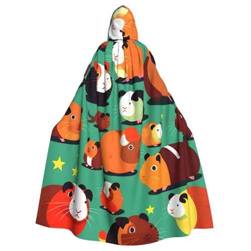 FKGKDF Süßer Meerschweinchen-Druck, Gothic-Maskerade-Umhang, dunkler Fantasie-Karnevals-Umhang für Kostümpartys und Cosplay FKGKDF Süßer Meerschweinchen-Druck, Gothic-Maskerade-Umhang, dunkler Fantasie-Karnevals-Umhang für Kostümpartys und Cosplay von FKGKDF