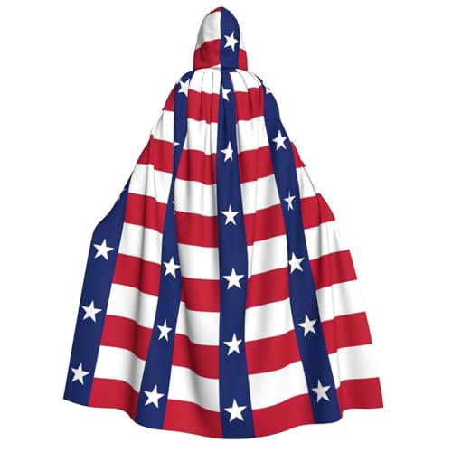 FKGKDF Umhang mit Kapuze und Fliege für Erwachsene, Motiv: Texas State Flagge, für Cosplay, Trick-or Treat von FKGKDF
