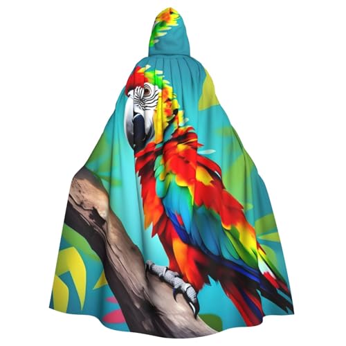 FKGKDF Umhang mit Papageien auf Baum, Gothic-Maskerade, dunkler Fantasie-Karneval, Umhang für Kostümpartys und Cosplay FKGKDF Umhang mit Papageien auf Baum, Gothic-Maskerade, dunkler Fantasie-Karneval, Umhang für Kostümpartys und Cosplay von FKGKDF