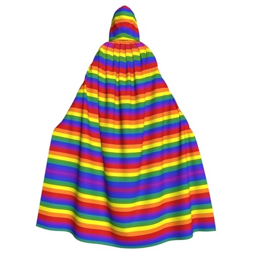 FKGKDF Umhang mit Regenbogen-Muster, Gothic-Maskerade, dunkler Fantasie-Karneval, für Kostümpartys und Cosplay FKGKDF Umhang mit Regenbogen-Muster, Gothic-Maskerade, dunkler Fantasie-Karneval, für Kostümpartys und Cosplay von FKGKDF