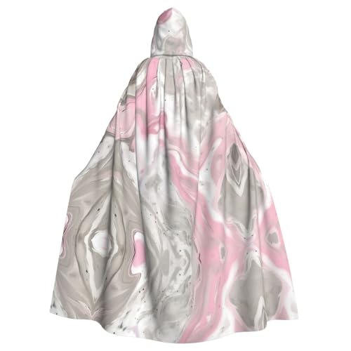 FKGKDF Umhang mit abstraktem Marmor-Druck, Gothic-Maskerade, dunkler Fantasie-Karneval, für Kostümpartys und Cosplay von FKGKDF