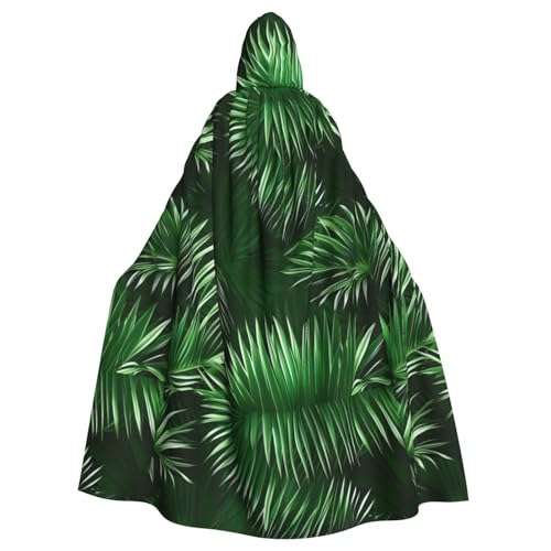 FKGKDF Umhang mit grünen Blättern der Palme, tropische Pflanzen, Gothic-Maskerade-Umhang, dunkle Fantasie, Karneval, Umhang für Kostümpartys und Cosplay FKGKDF Umhang mit grünen Blättern der Palme, tropische Pflanzen, Gothic-Maskerade-Umhang, dunkle Fantasie, Karneval, Umhang für Kostümpartys und Cosplay von FKGKDF
