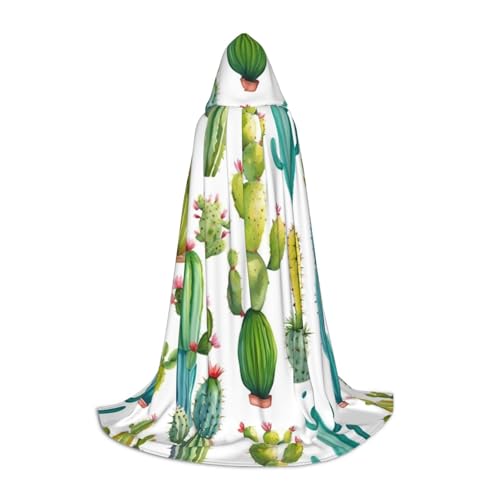 FKGKDF Unisex-Kapuzenumhang mit Kaktus-Druck, aufmerksames Geschenk für Halloween/Cosplay-Liebhaber/Themenpartys FKGKDF Unisex-Kapuzenumhang mit Kaktus-Druck, aufmerksames Geschenk für Halloween/Cosplay-Liebhaber/Themenpartys von FKGKDF