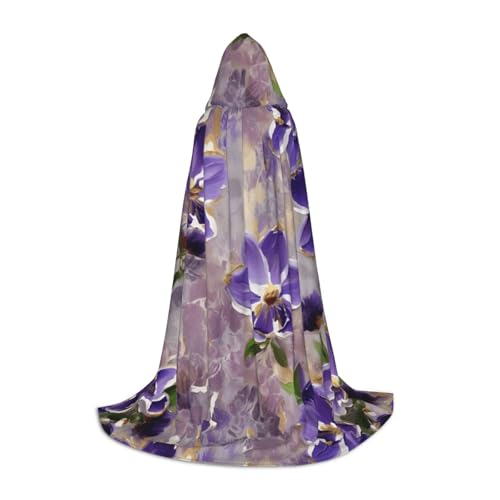FKGKDF Unisex-Kapuzenumhang mit Marmor-Aufdruck, aufmerksames Geschenk für Halloween/Cosplay-Liebhaber/Themenpartys von FKGKDF