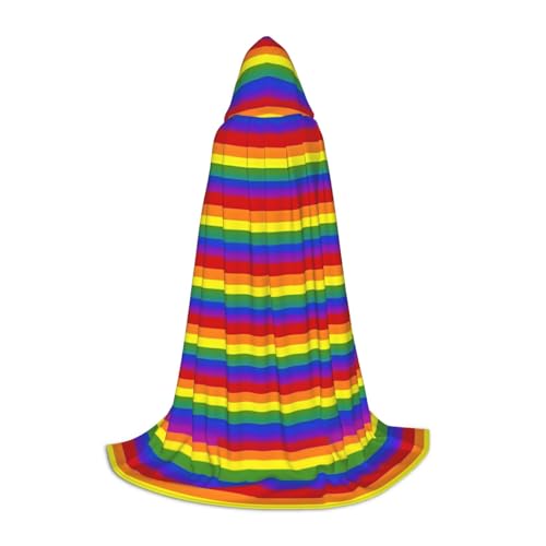 FKGKDF Unisex-Kapuzenumhang mit Regenbogen-Muster, aufmerksames Geschenk für Halloween/Cosplay-Liebhaber/Themenpartys FKGKDF Unisex-Kapuzenumhang mit Regenbogen-Muster, aufmerksames Geschenk für Halloween/Cosplay-Liebhaber/Themenpartys von FKGKDF