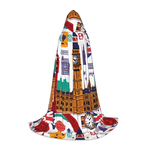 FKGKDF Unisex Kapuzenumhang mit Schulzeitungsdruck, aufmerksames Geschenk für Halloween/Cosplay-Liebhaber/Themenpartys FKGKDF Unisex Kapuzenumhang mit Schulzeitungsdruck, aufmerksames Geschenk für Halloween/Cosplay-Liebhaber/Themenpartys von FKGKDF