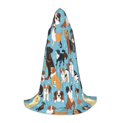 FKGKDF Unisex Kapuzenumhang mit Welpenkritzelmuster, aufmerksames Geschenk für Halloween/Cosplay-Liebhaber/Themenpartys FKGKDF Unisex Kapuzenumhang mit Welpenkritzelmuster, aufmerksames Geschenk für Halloween/Cosplay-Liebhaber/Themenpartys von FKGKDF