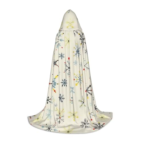 FKGKDF Unisex Kapuzenumhang mit geometrischem Muster, Weltraumdruck, aufmerksames Geschenk für Halloween/Cosplay-Liebhaber/Themenpartys von FKGKDF