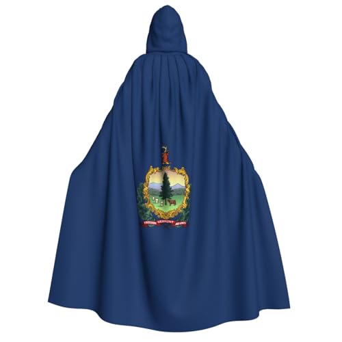 FKGKDF Vermont State Flag Print Erwachsene Halloween Kapuzenumhang, Kapuze & Fliege, für Cosplay/Trick-or-Treat FKGKDF Vermont State Flag Print Erwachsene Halloween Kapuzenumhang, Kapuze & Fliege, für Cosplay/Trick-or-Treat von FKGKDF