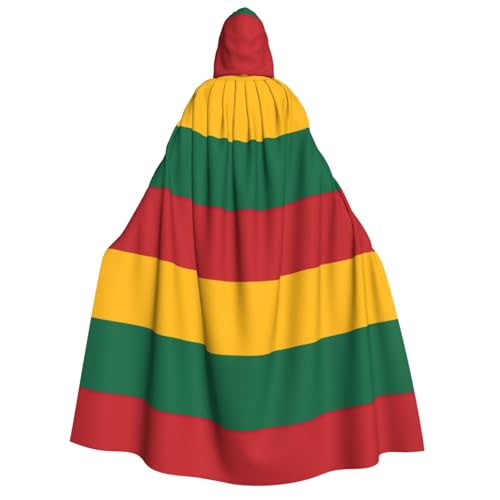 Halloween-Kapuzenumhang mit Litauenflagge und Fliege, für Cosplay/Süßes oder Saures von FKGKDF