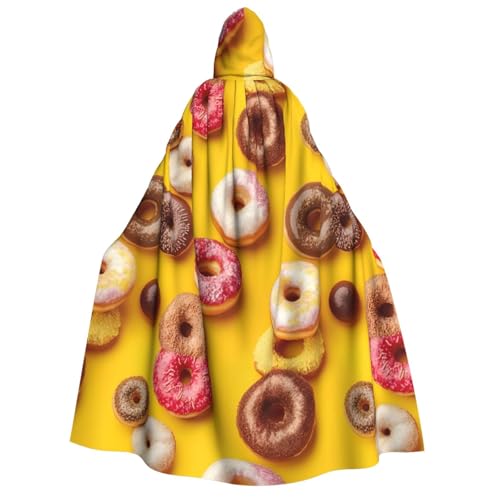 Kapuzenumhang mit Donut-Druck, für Erwachsene, Gothic, Karneval, Umhang für Damen und Herren, Cosplay-Kostüme Kapuzenumhang mit Donut-Druck, für Erwachsene, Gothic, Karneval, Umhang für Damen und Herren, Cosplay-Kostüme von FKGKDF