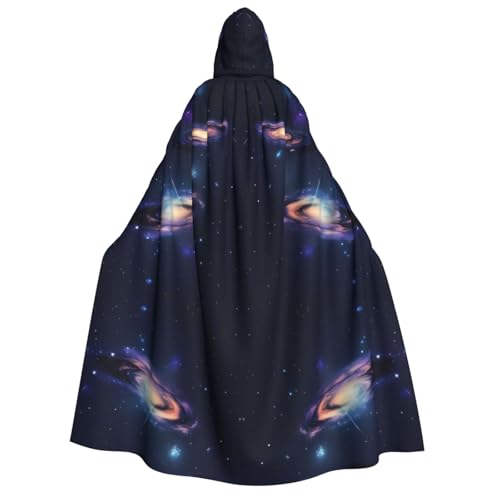 Kapuzenumhang mit Galaxie im Universum für Erwachsene, Gothic-Stil, Karneval, Umhang für Damen und Herren, Cosplay-Kostüme von FKGKDF