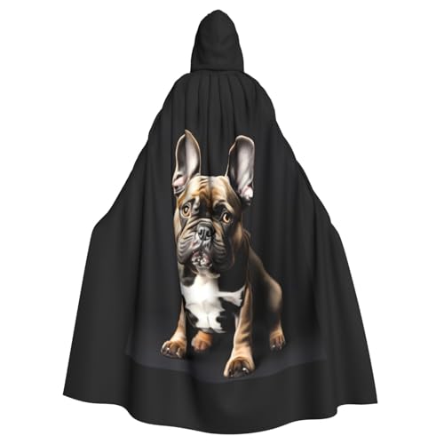 Lange Ohren Französische Bulldogge Druck Gothic Maskerade Umhang Dark Fantasy Karneval Umhang für Kostümpartys und Cosplay Lange Ohren Französische Bulldogge Druck Gothic Maskerade Umhang Dark Fantasy Karneval Umhang für Kostümpartys und Cosplay von FKGKDF