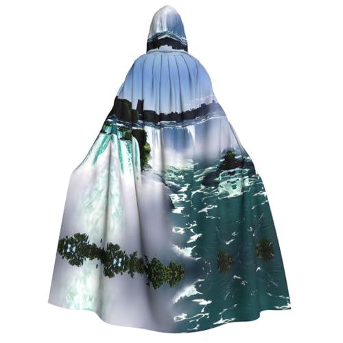 Niagara Umhang mit Kapuze für Erwachsene, Gothic, Karneval, Umhang für Damen und Herren, Cosplay-Kostüme von FKGKDF