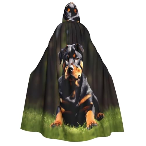 Rottweiler Umhang mit Kapuze für Erwachsene, Gothic, Karneval, Umhang für Damen und Herren, Cosplay-Kostüme von FKGKDF