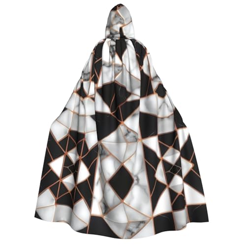 Umhang mit Kapuze und 3D-Marmor-Muster, für Erwachsene, Gothic, Karneval, Umhang für Damen und Herren, Cosplay-Kostüme von FKGKDF