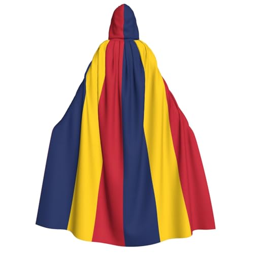 Umhang mit Kapuze und Fliege für Erwachsene, Motiv: Flagge des Tschads, für Cosplay/Süßes oder Saures von FKGKDF