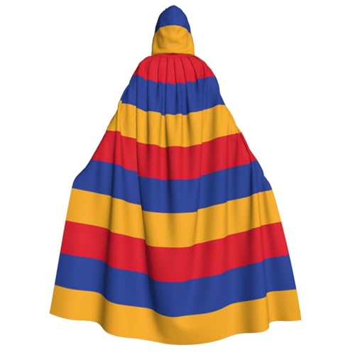 Umhang mit Kapuze und Fliege für Erwachsene, Motiv: Flagge von Armenien, für Cosplay/Süßes oder Saures Umhang mit Kapuze und Fliege für Erwachsene, Motiv: Flagge von Armenien, für Cosplay/Süßes oder Saures von FKGKDF