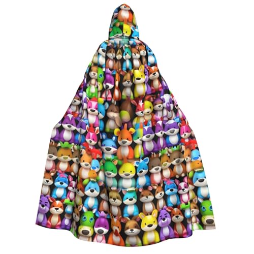 Umhang mit Kapuze und Schnauzer-Motiv, für Erwachsene, Gothic, Karneval, Umhang für Damen und Herren, Cosplay-Kostüme von FKGKDF