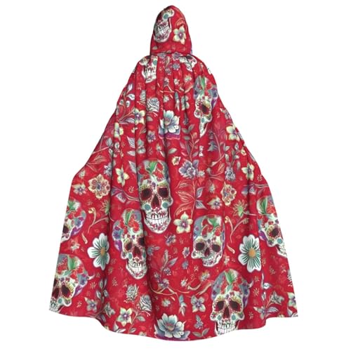 Umhang mit Kapuze und Totenkopf und grünen Blättern, Gothic-Stil, für Damen und Herren, Cosplay-Kostüme Umhang mit Kapuze und Totenkopf und grünen Blättern, Gothic-Stil, für Damen und Herren, Cosplay-Kostüme von FKGKDF