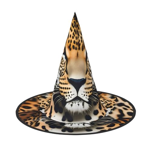 FKHOHL Halloween-Hexenhut mit Leopardenmuster, Unisex, Karnevalskappe für Maskenbälle und Rollenspielveranstaltungen FKHOHL Halloween-Hexenhut mit Leopardenmuster, Unisex, Karnevalskappe für Maskenbälle und Rollenspielveranstaltungen von FKHOHL
