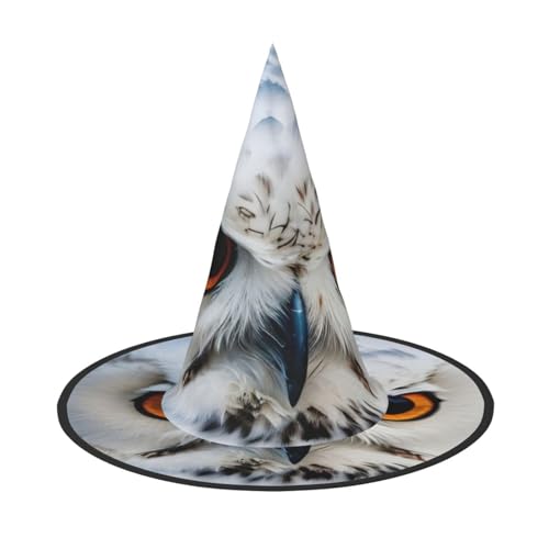 FKHOHL Schneeeule Augen Druck Halloween Hexenhut Unisex Karneval Kappe für Maskerade Bälle und Rollenspiele Events FKHOHL Schneeeule Augen Druck Halloween Hexenhut Unisex Karneval Kappe für Maskerade Bälle und Rollenspiele Events von FKHOHL