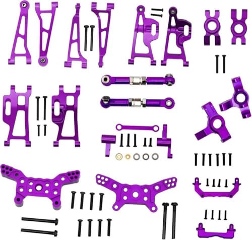 FKRTQIYN 1/14 Hyper Go H14BM 178G 8-in-1 Metall CNC-Upgrade-Teile mit 14210 14209 Jetwood und Anderen 1/14 Hyper Go H14BM-Modellen kompatibel(Purple) von FKRTQIYN