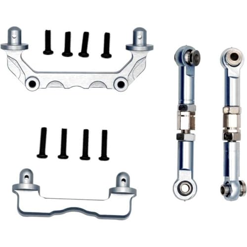 FKRTQIYN 1/14 Hyper Go H14BM 178G 8-in-1 Metall CNC-Upgrade-Teile mit 14210 14209 Jetwood und Anderen 1/14 Hyper Go H14BM-Modellen kompatibel(Silver) von FKRTQIYN